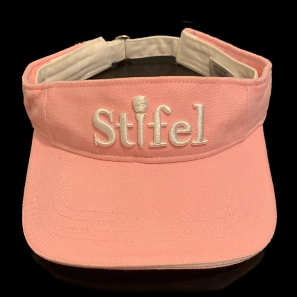 WOMENS PINK STIFEL VISOR ADJUSTABLE